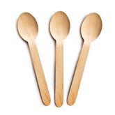 Wooden Spoons 100 PCS ( Disposable )